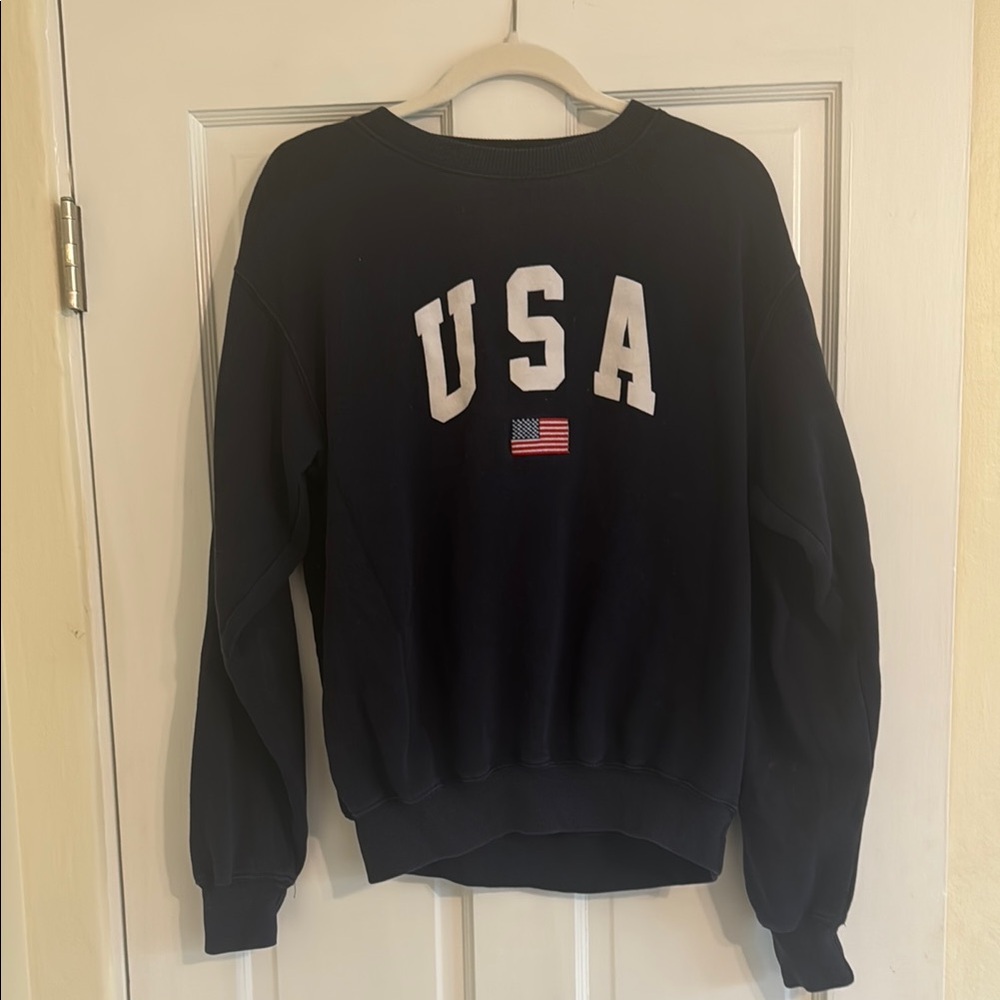 Brandy Melville Sweatshirt USA Navy